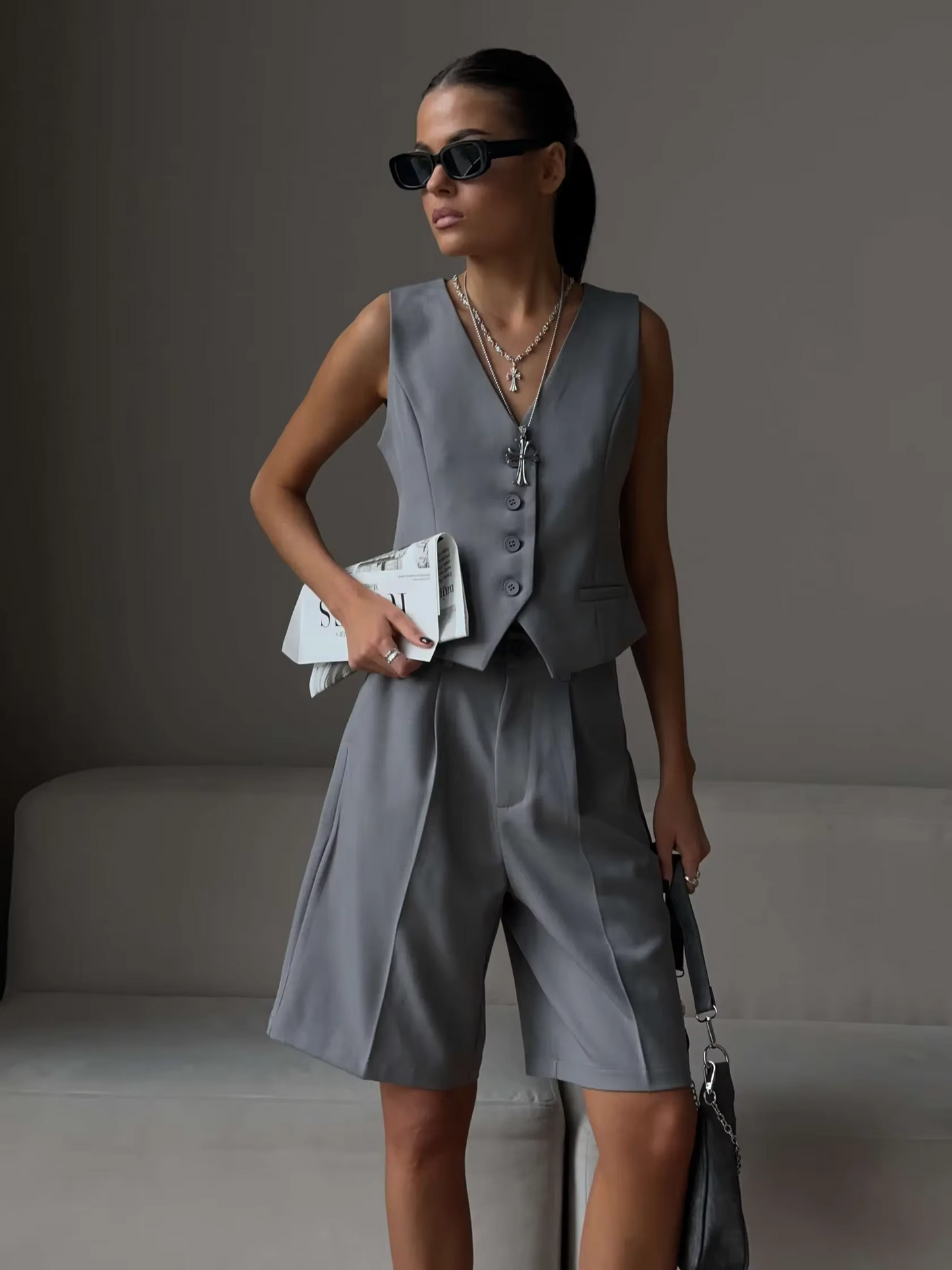 Blingy Smart Set – Kamizelka i Szorty